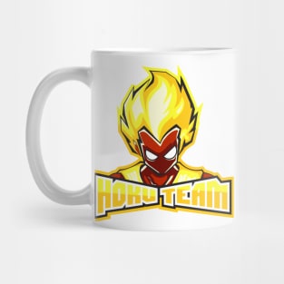 red super man character vector Mug